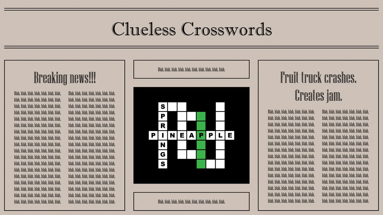 Clueless Crosswords Screenshot 0