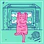Neon infused Feline-Finder icon