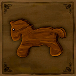 Toy horse icon
