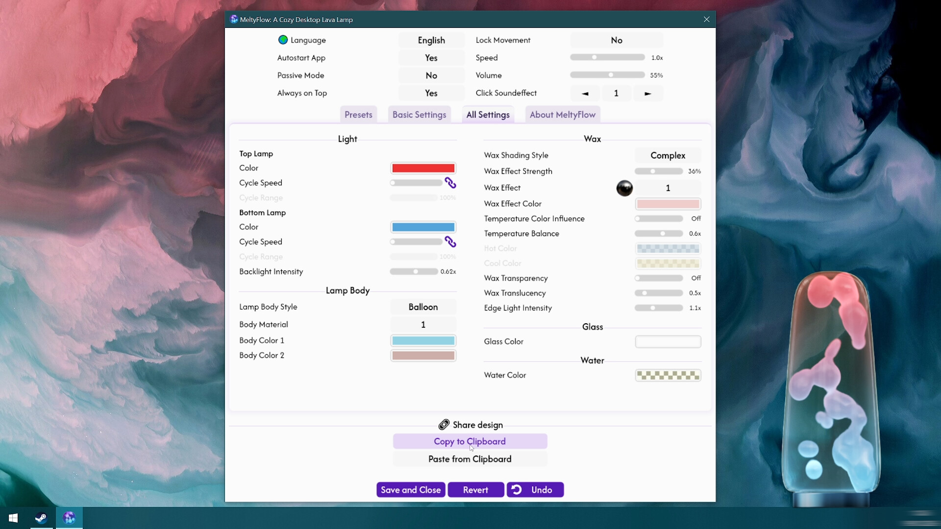 MeltyFlow: A Cozy Desktop Lava Lamp Screenshot 3