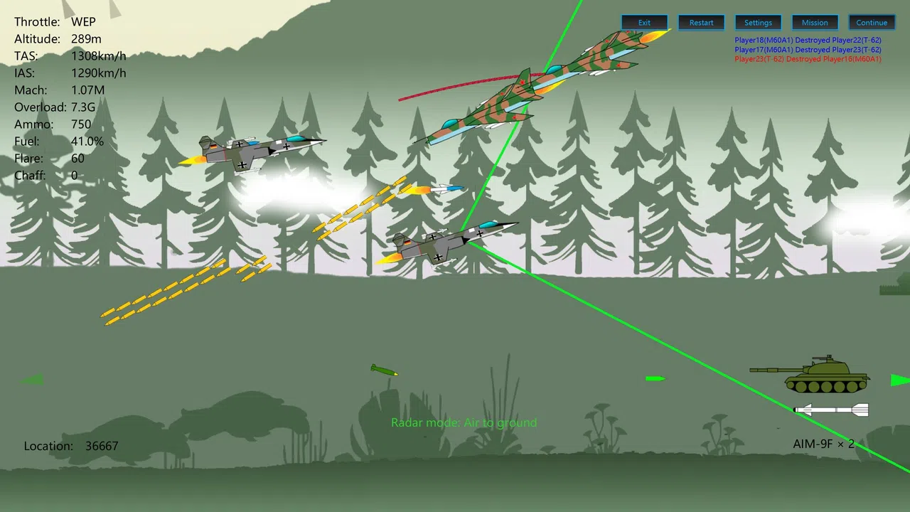 2D Dogfight Screenshot 4