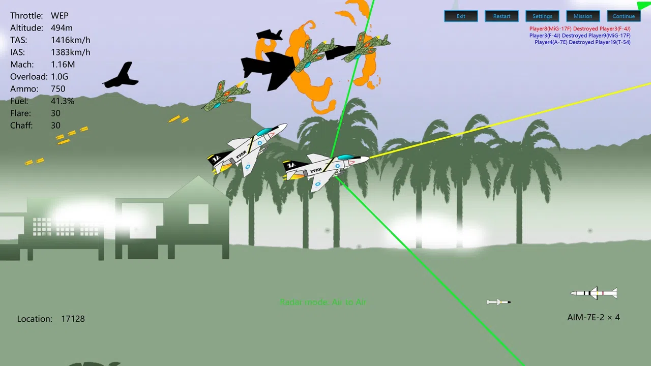 2D Dogfight Screenshot 1