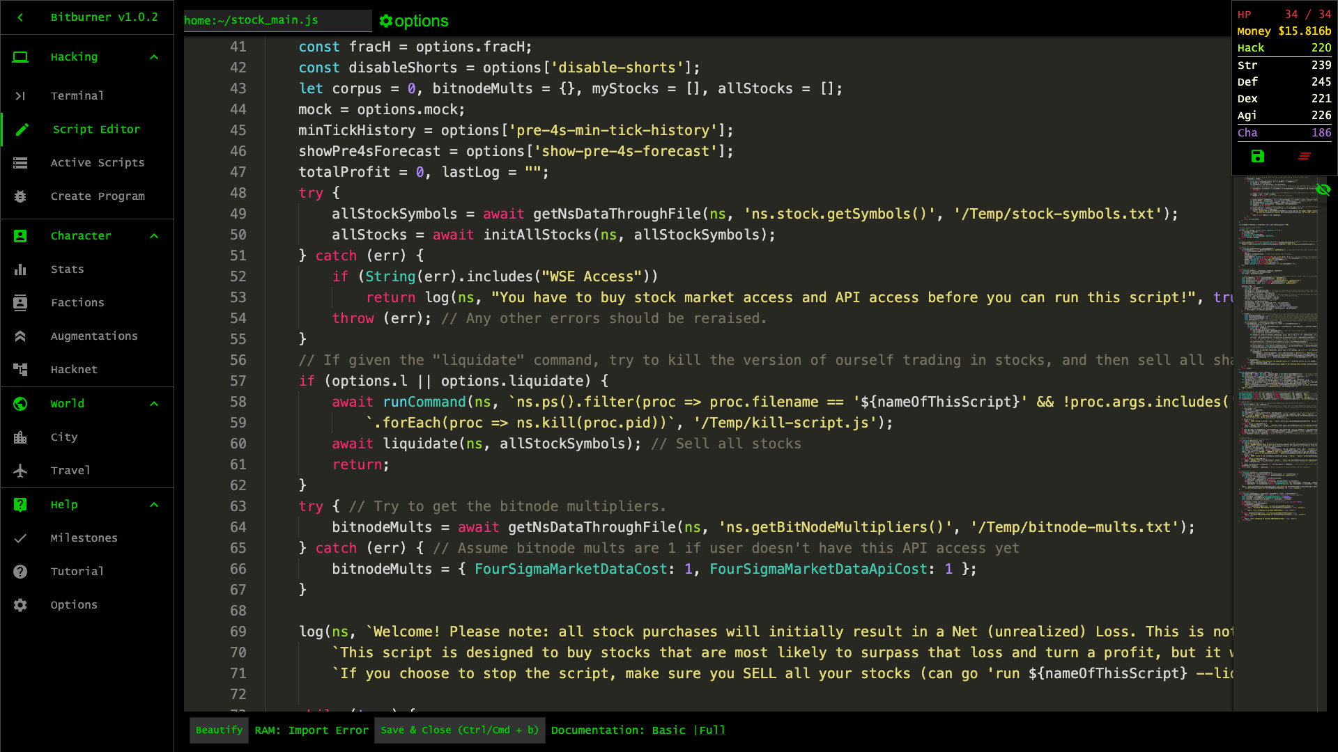 Bitburner Screenshot 6