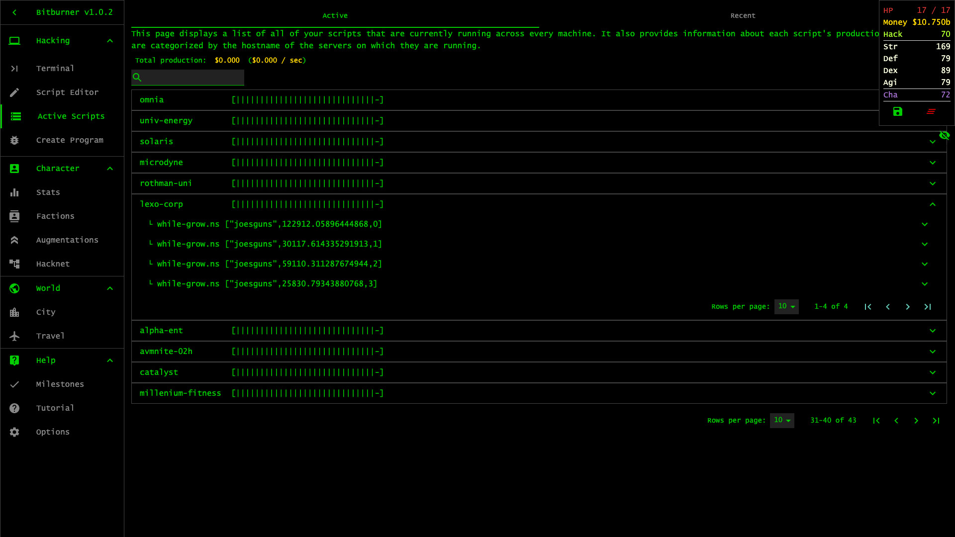 Bitburner Screenshot 1