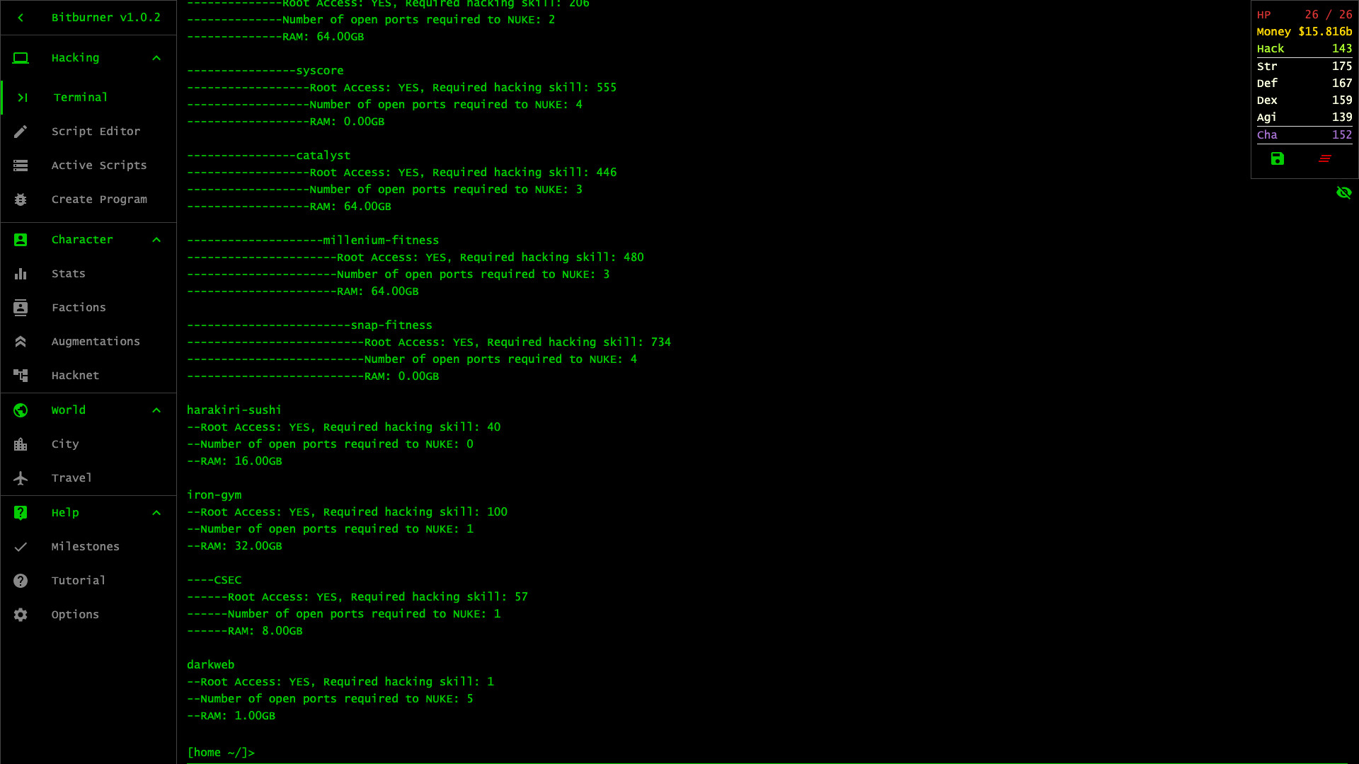 Bitburner Screenshot 10