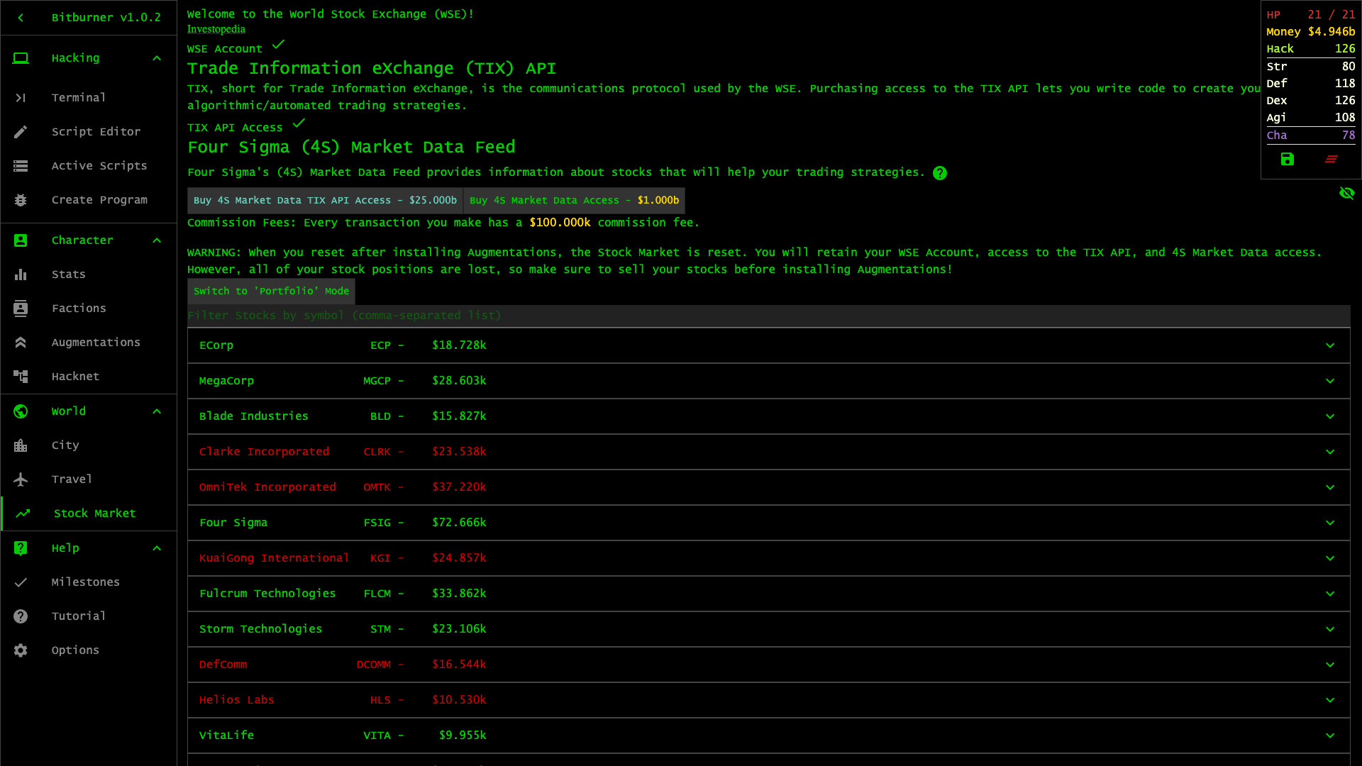 Bitburner Screenshot 12