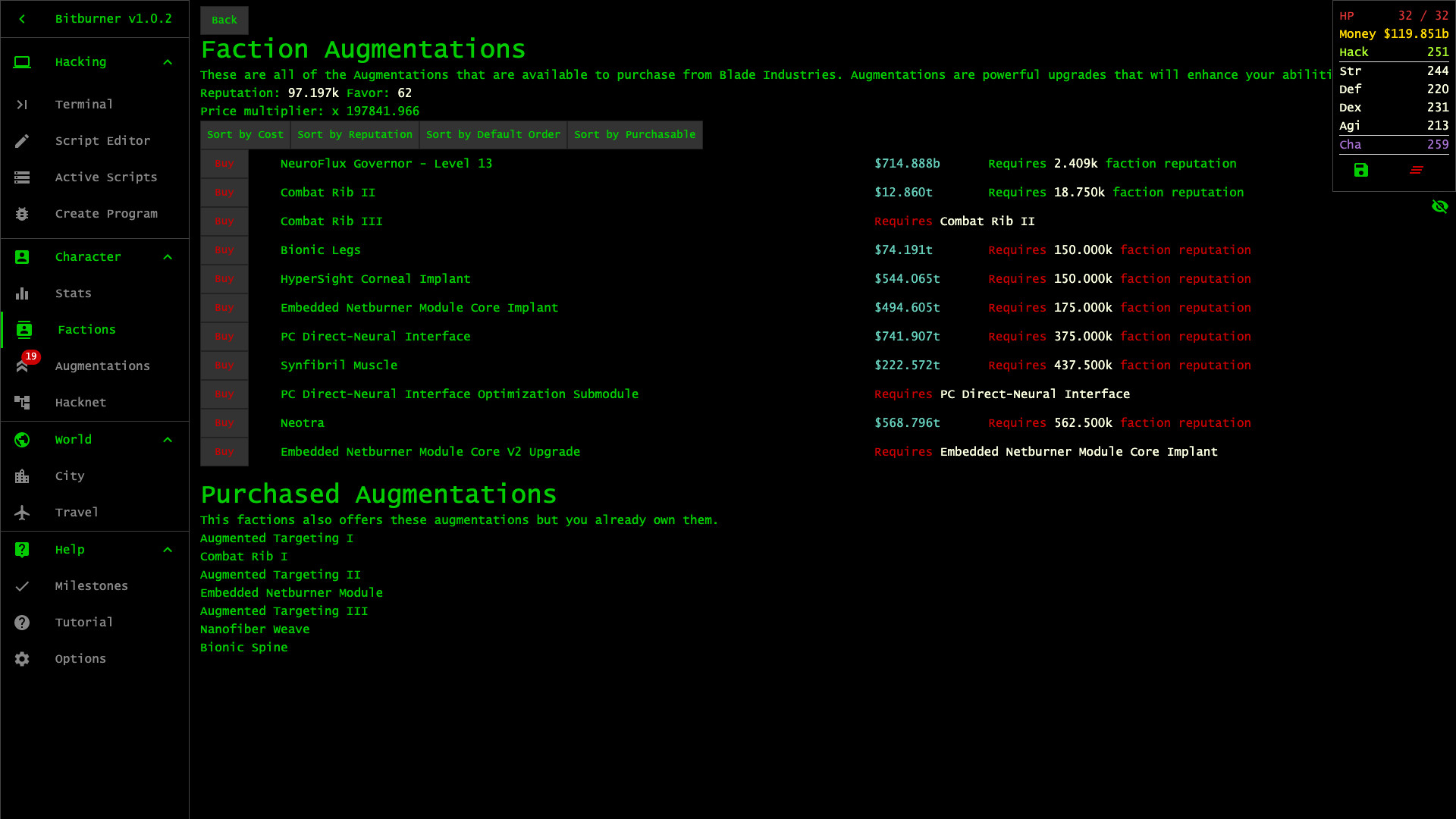 Bitburner Screenshot 7