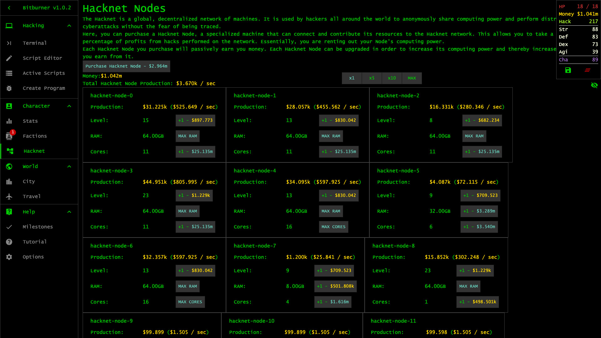 Bitburner Screenshot 14