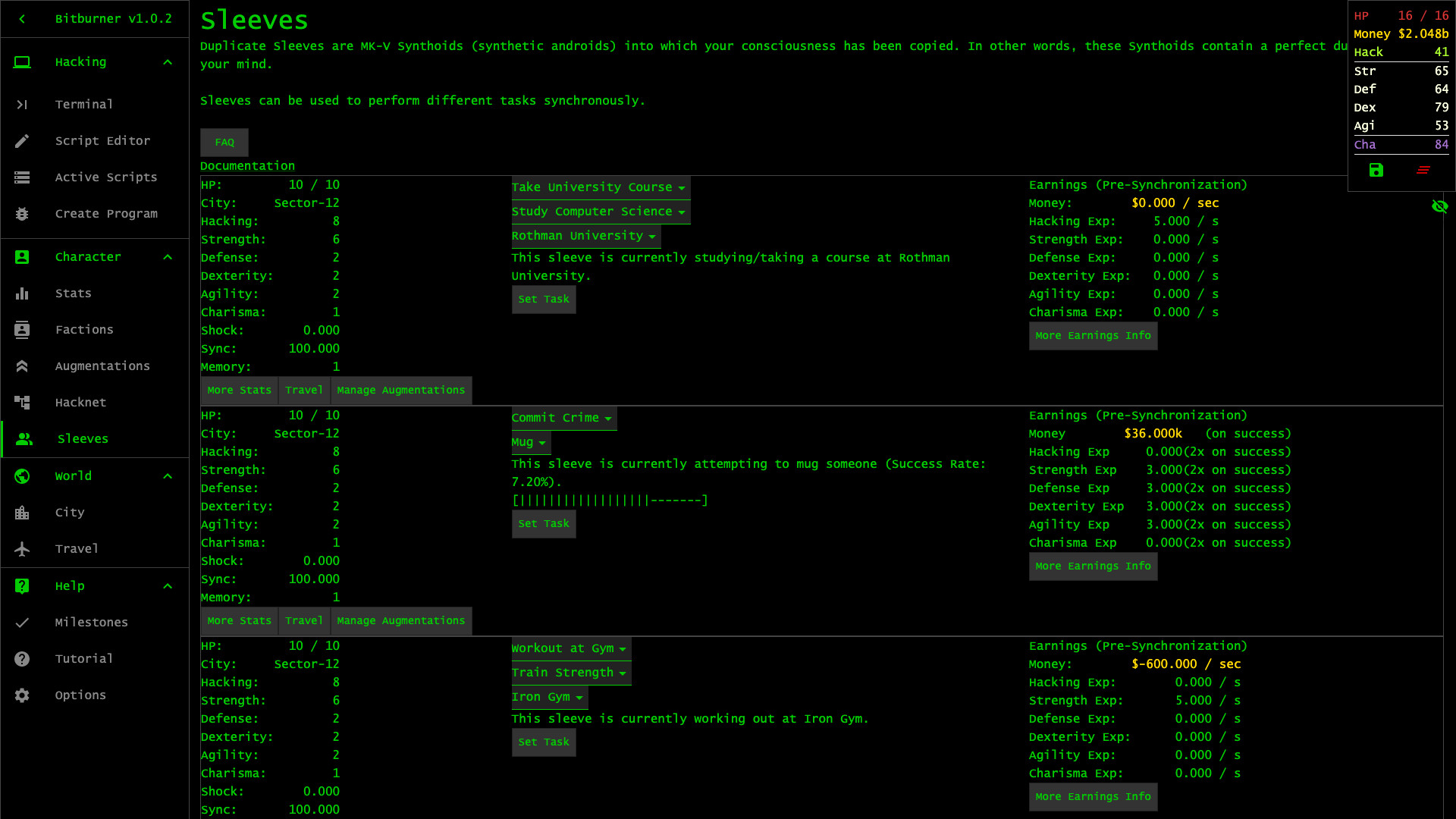 Bitburner Screenshot 15