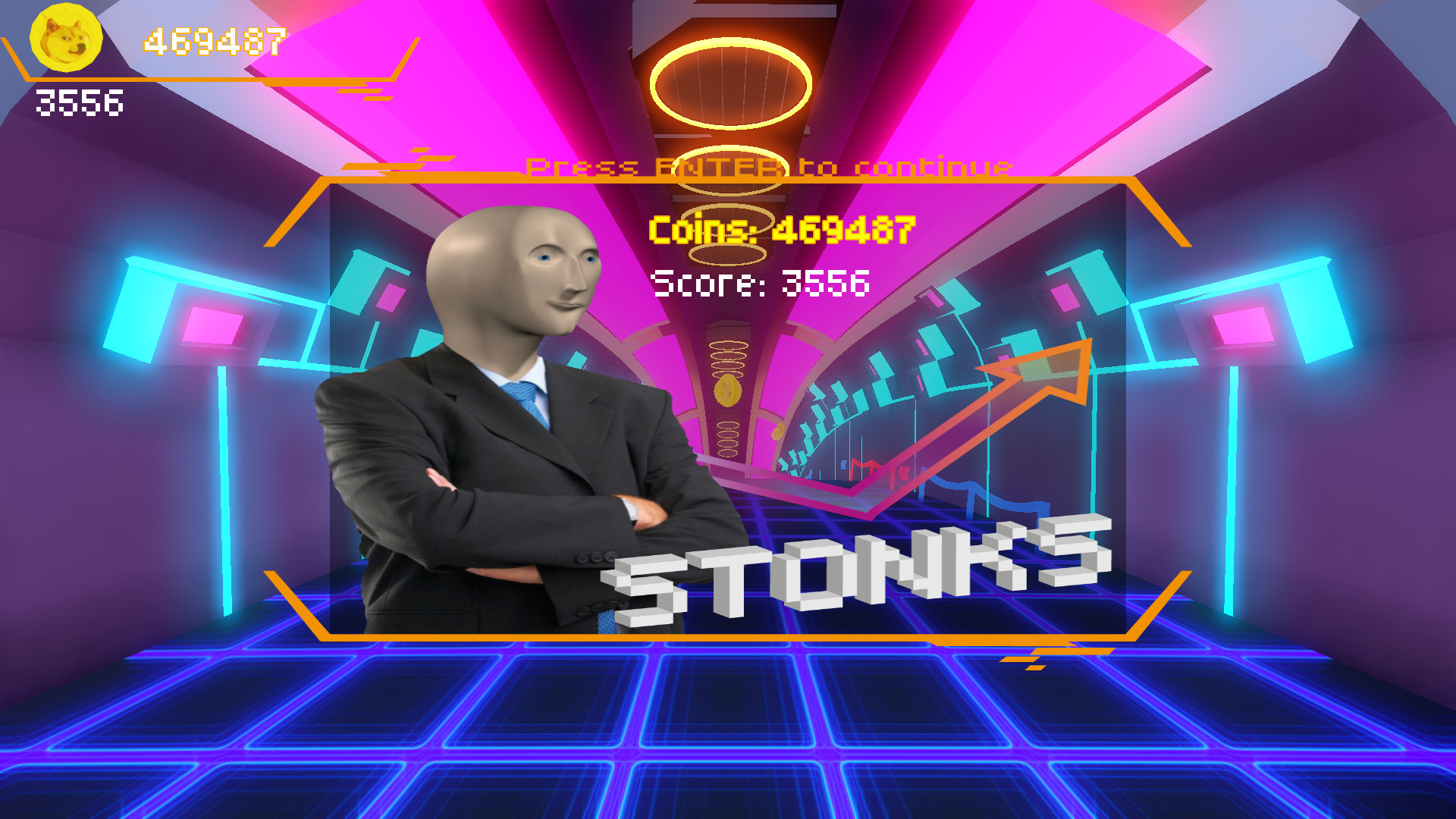 Cyber-doge 2077: Meme runner Screenshot 2
