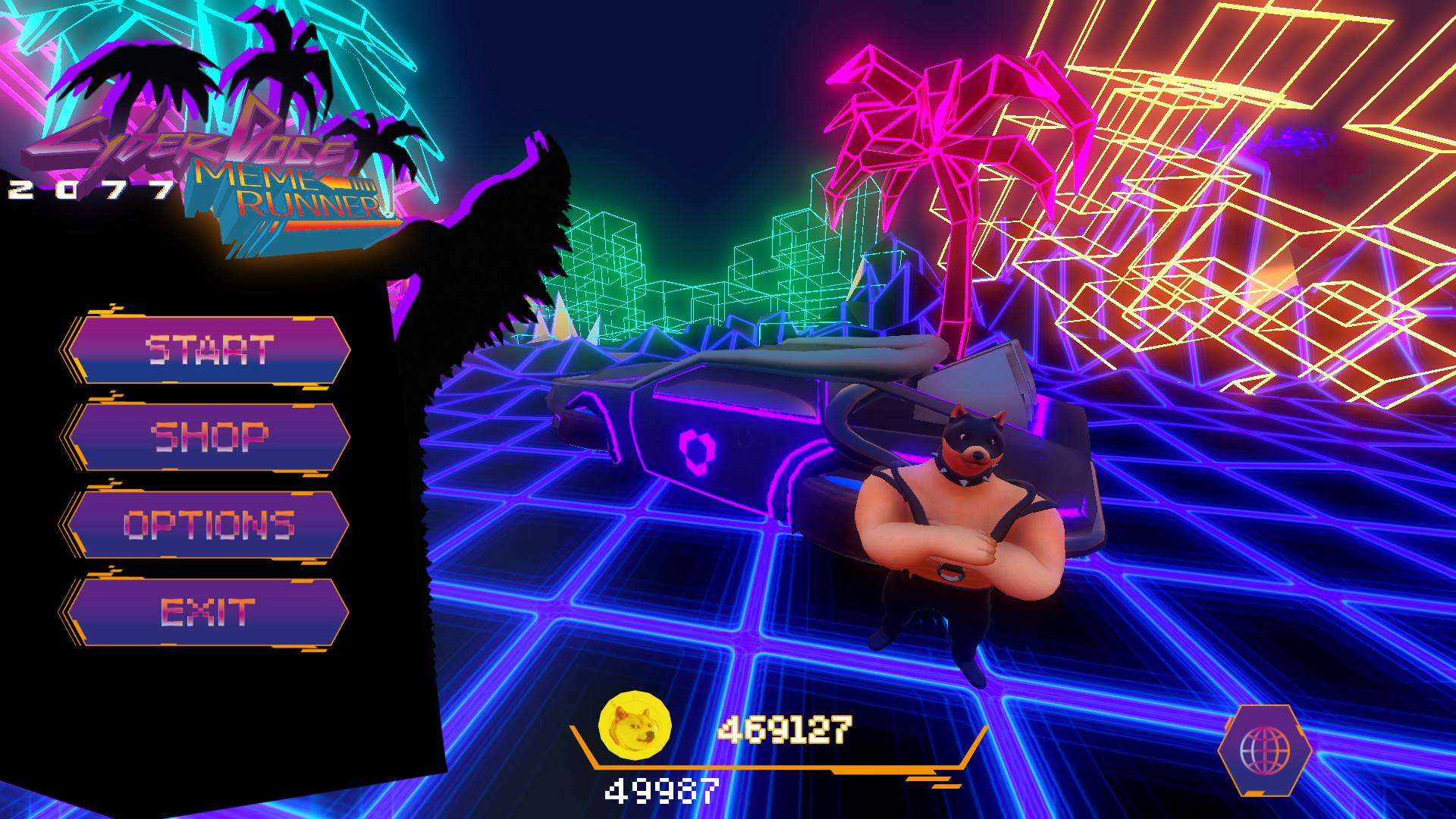 Cyber-doge 2077: Meme runner Screenshot 3