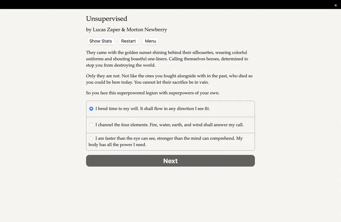 Unsupervised Screenshot 3