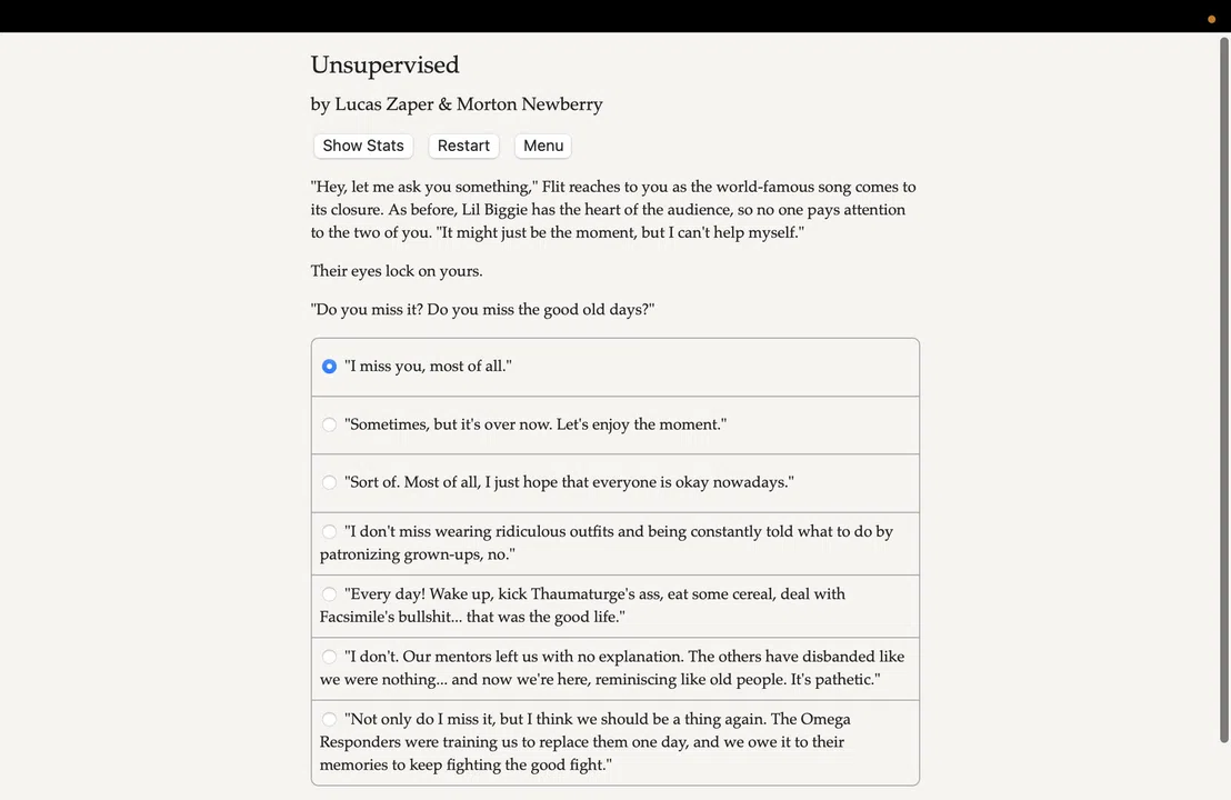 Unsupervised Screenshot 1