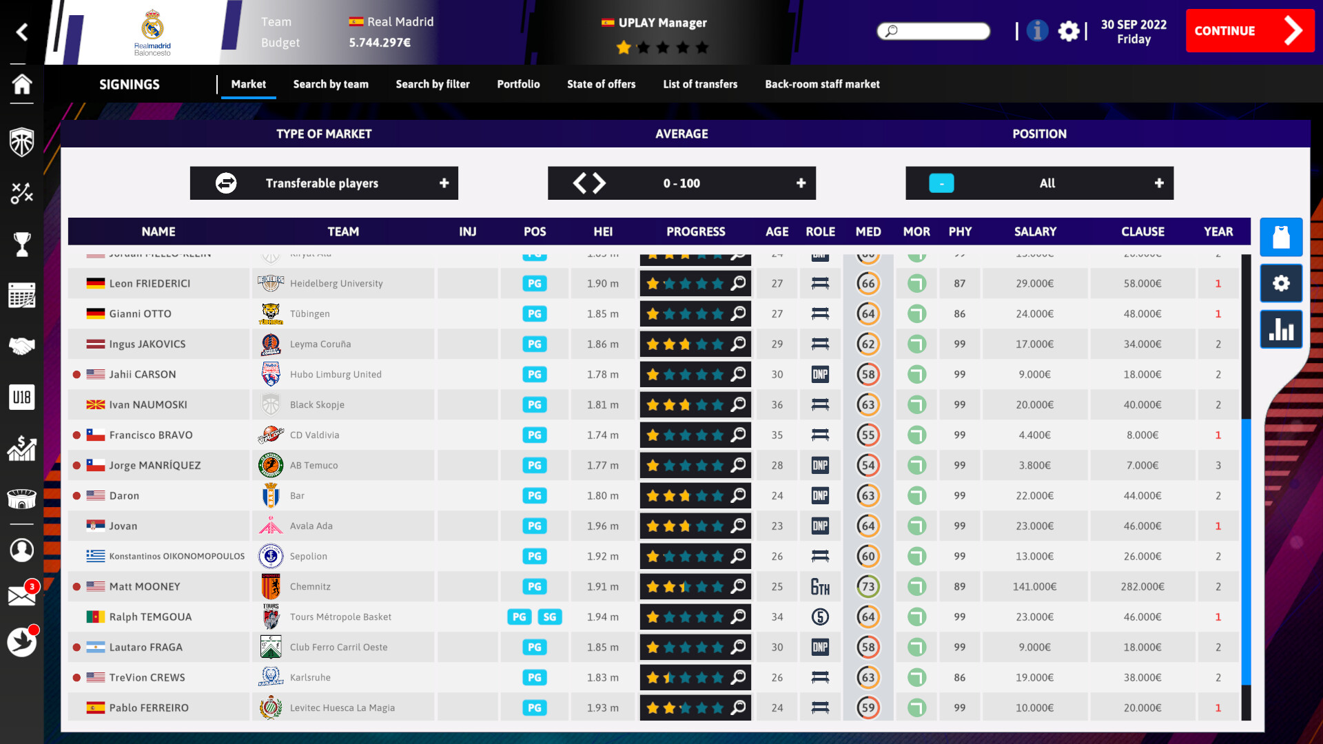International Basketball Manager 23 Screenshot 5