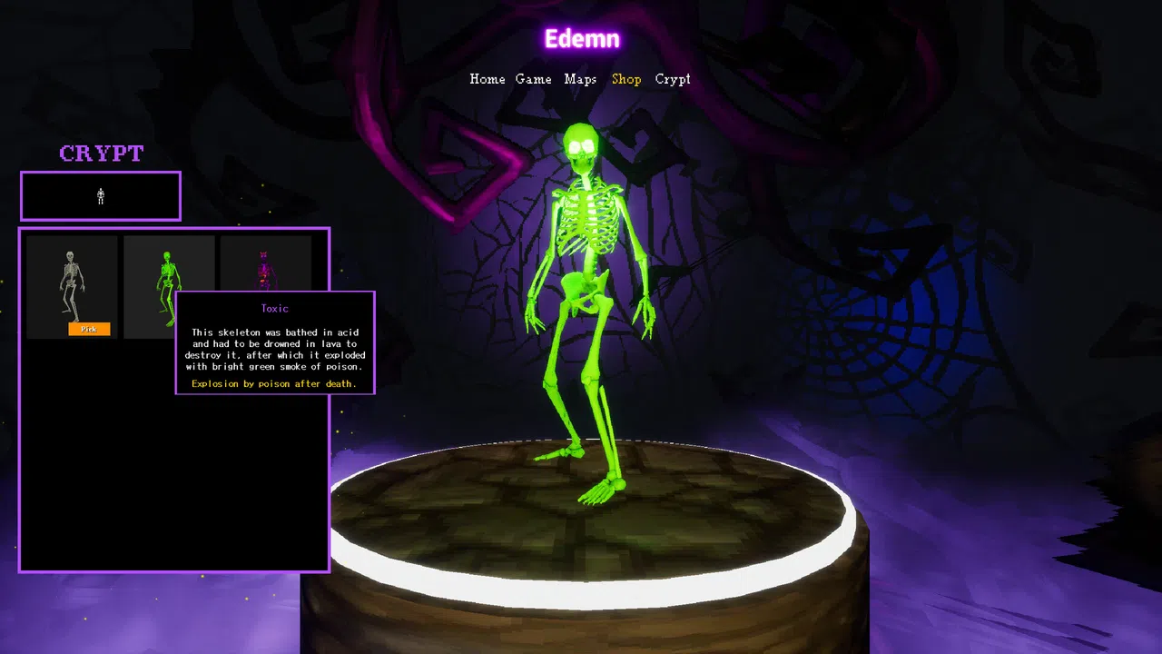Edemn - Toxic Skeleton Screenshot 0