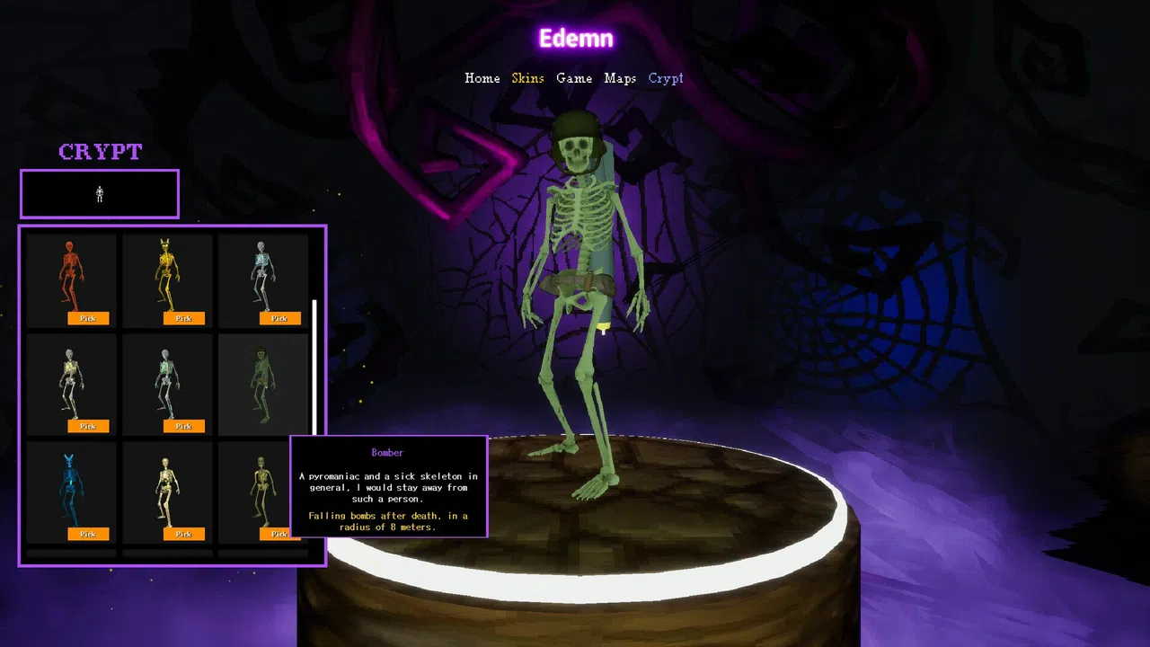 Edemn - Bomber Skeleton Screenshot 0