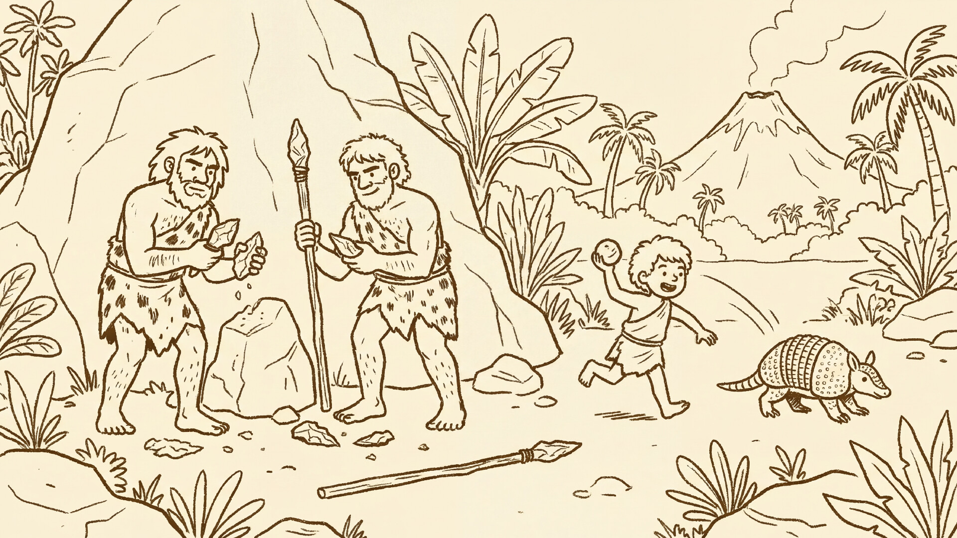 999 Hidden Cats: Stone Age Together Screenshot 3