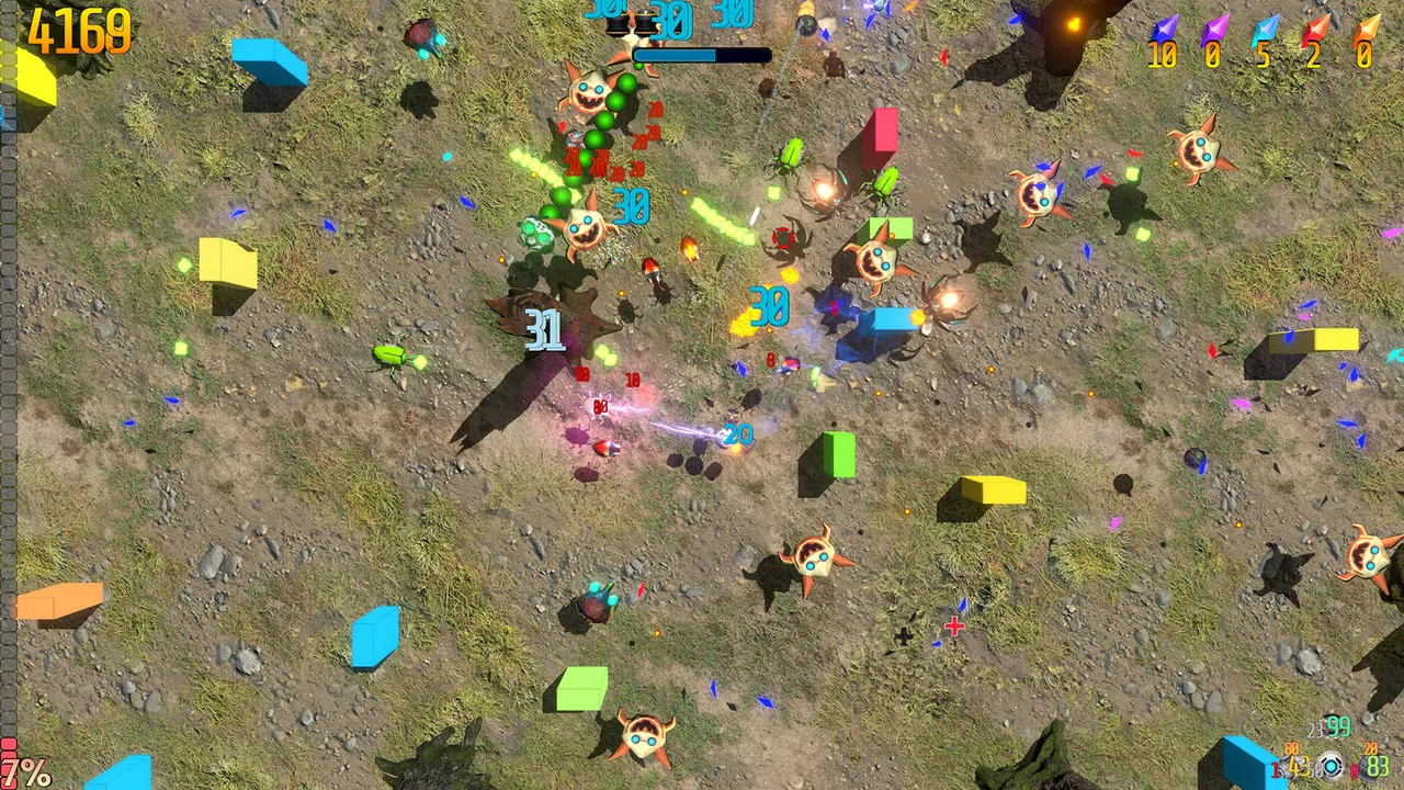 Retro Rocket Raiders Screenshot 2