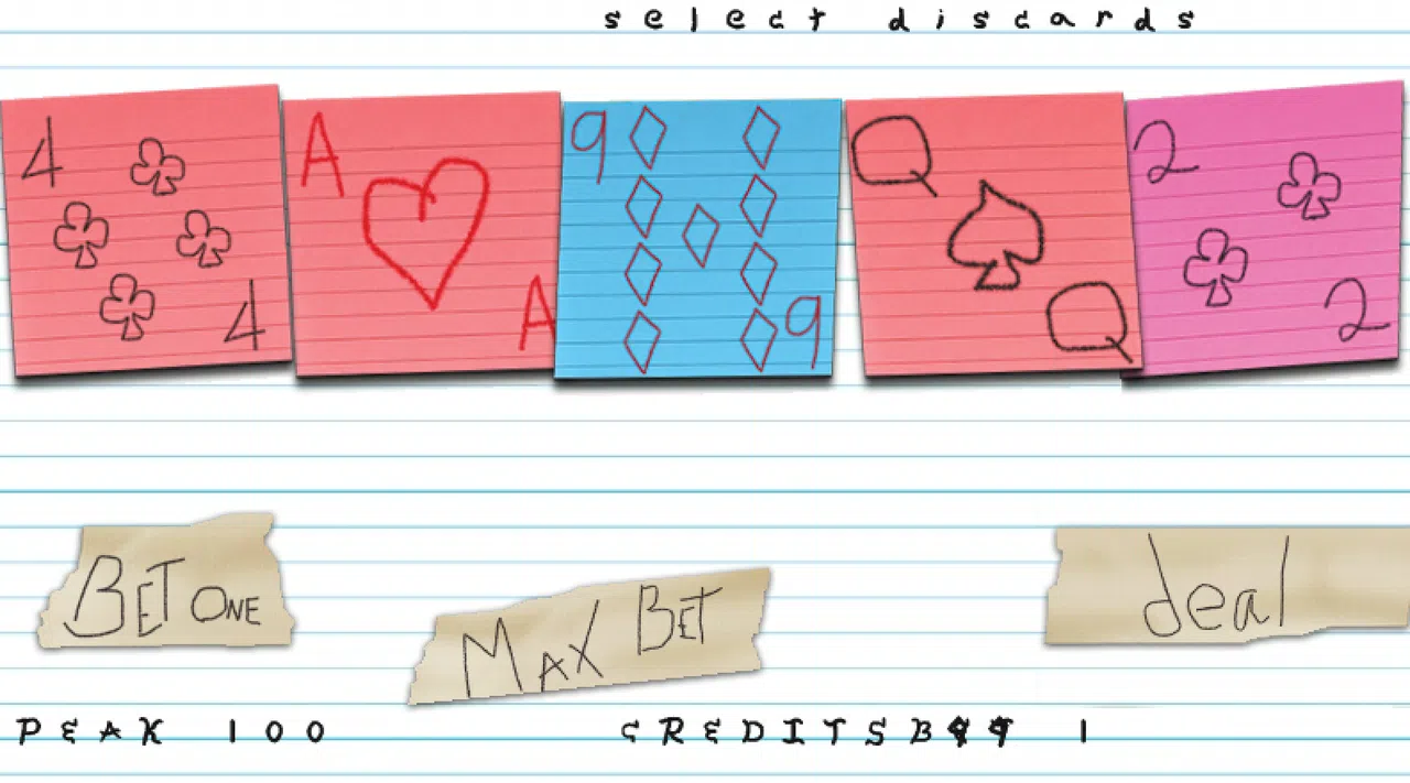 The Paper Arcade - Poker Screenshot 0