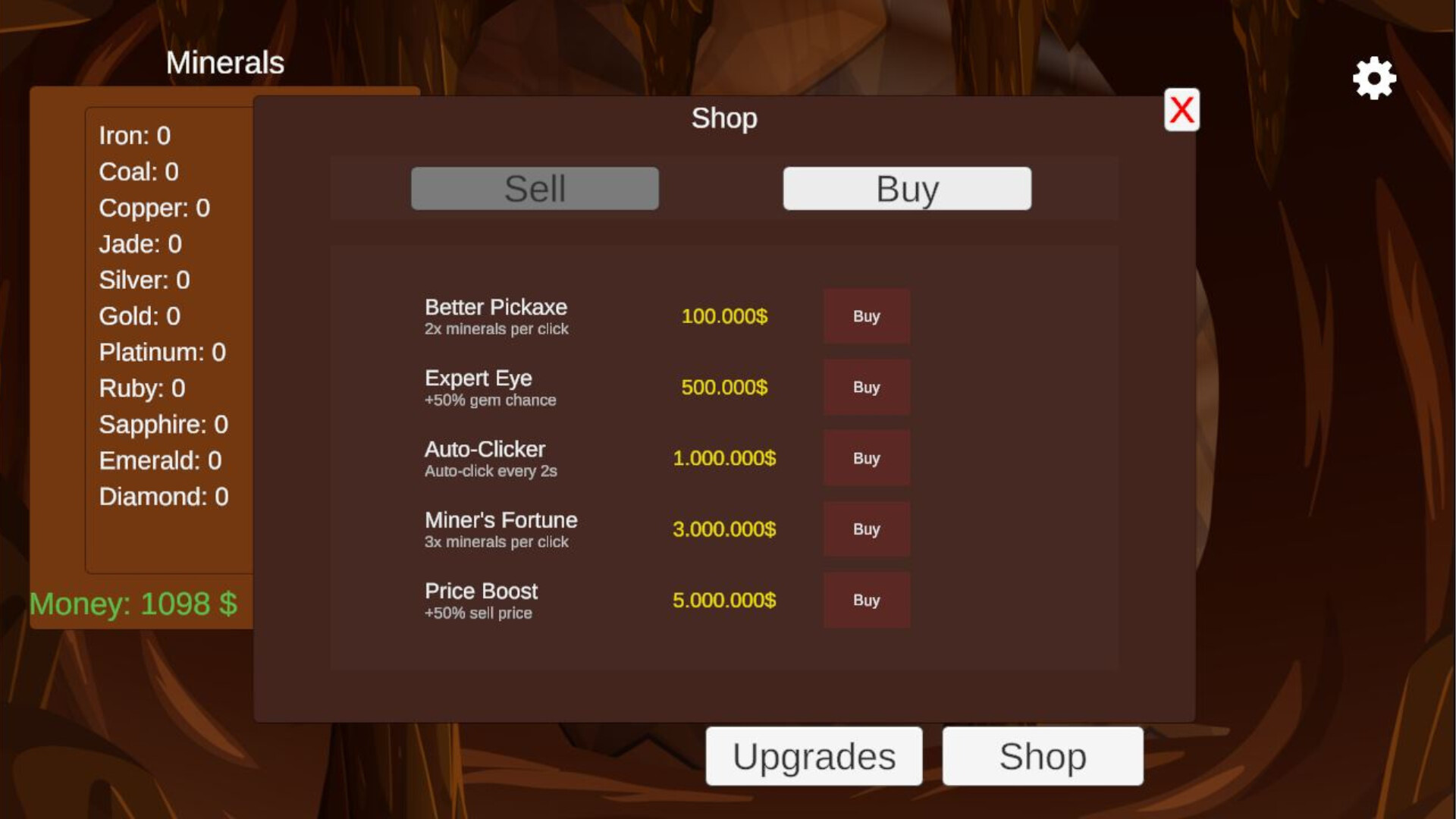 Rock Clicker Screenshot 1