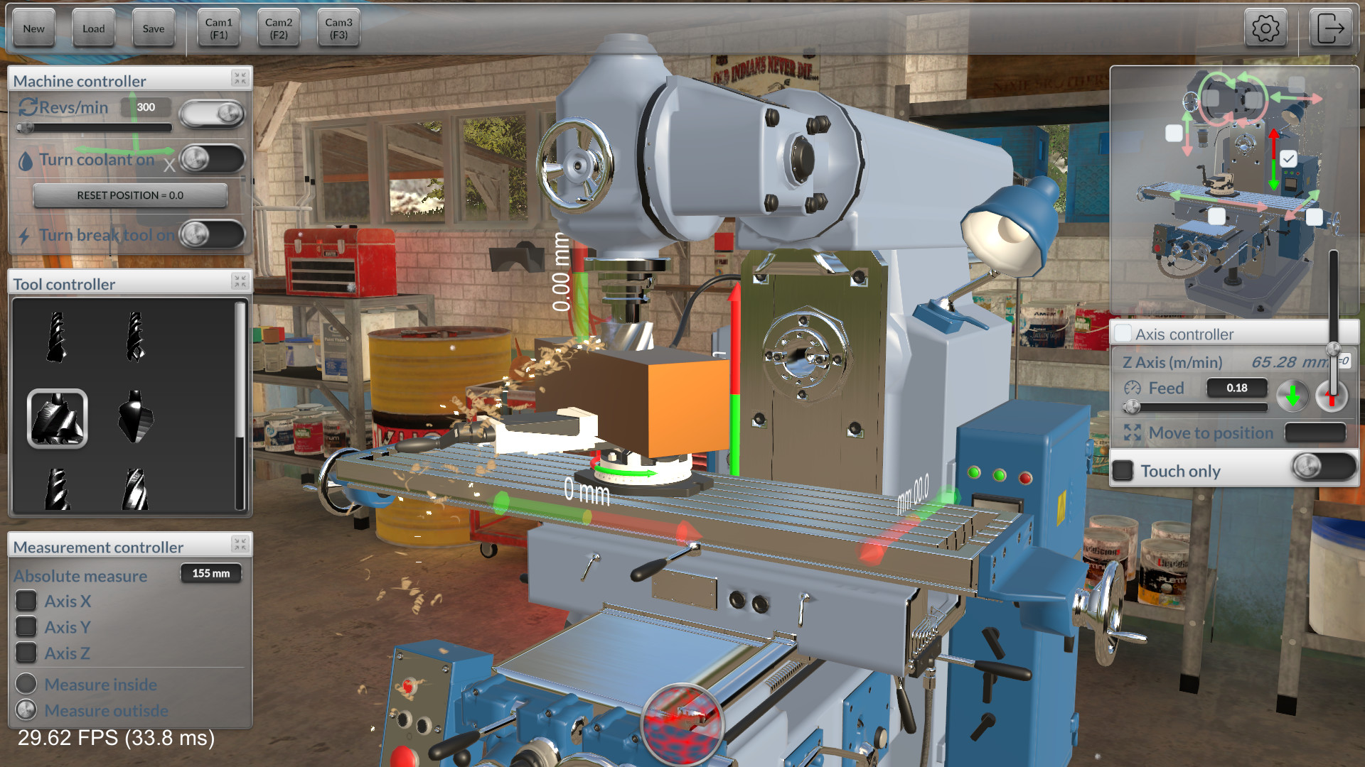 Milling machine simulator Screenshot 4