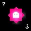 Red ghost coin icon