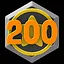 200 stars icon