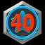 40 challenge run stars icon