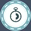 I'm not being paid by the hour icon
