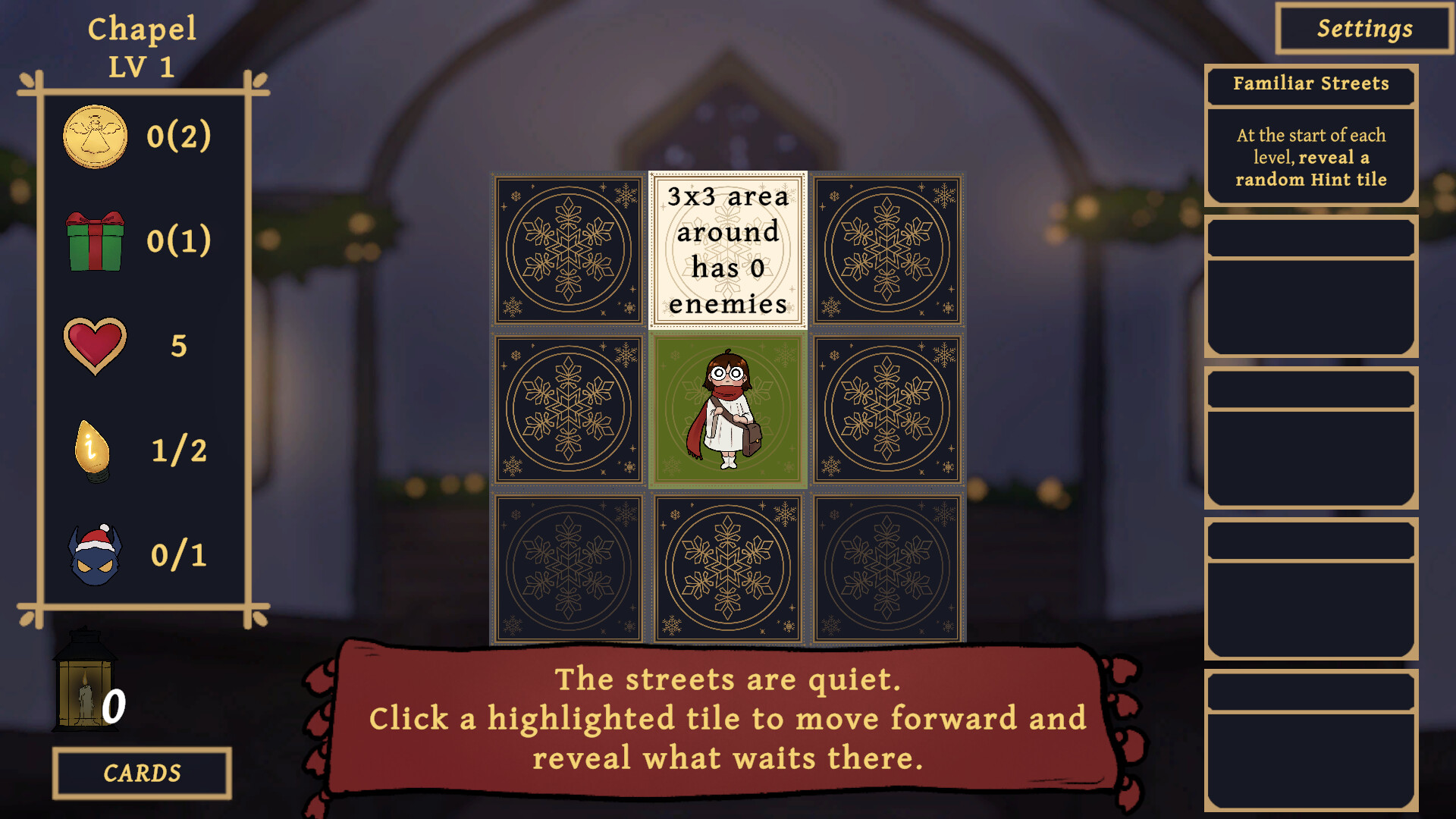 Carol and the Bells: A Cozy Strategy Game Screenshot 0