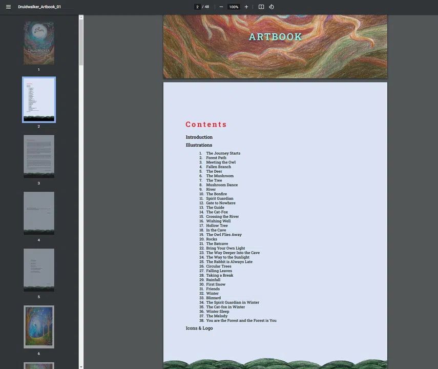 Druidwalker - Artbook Screenshot 2