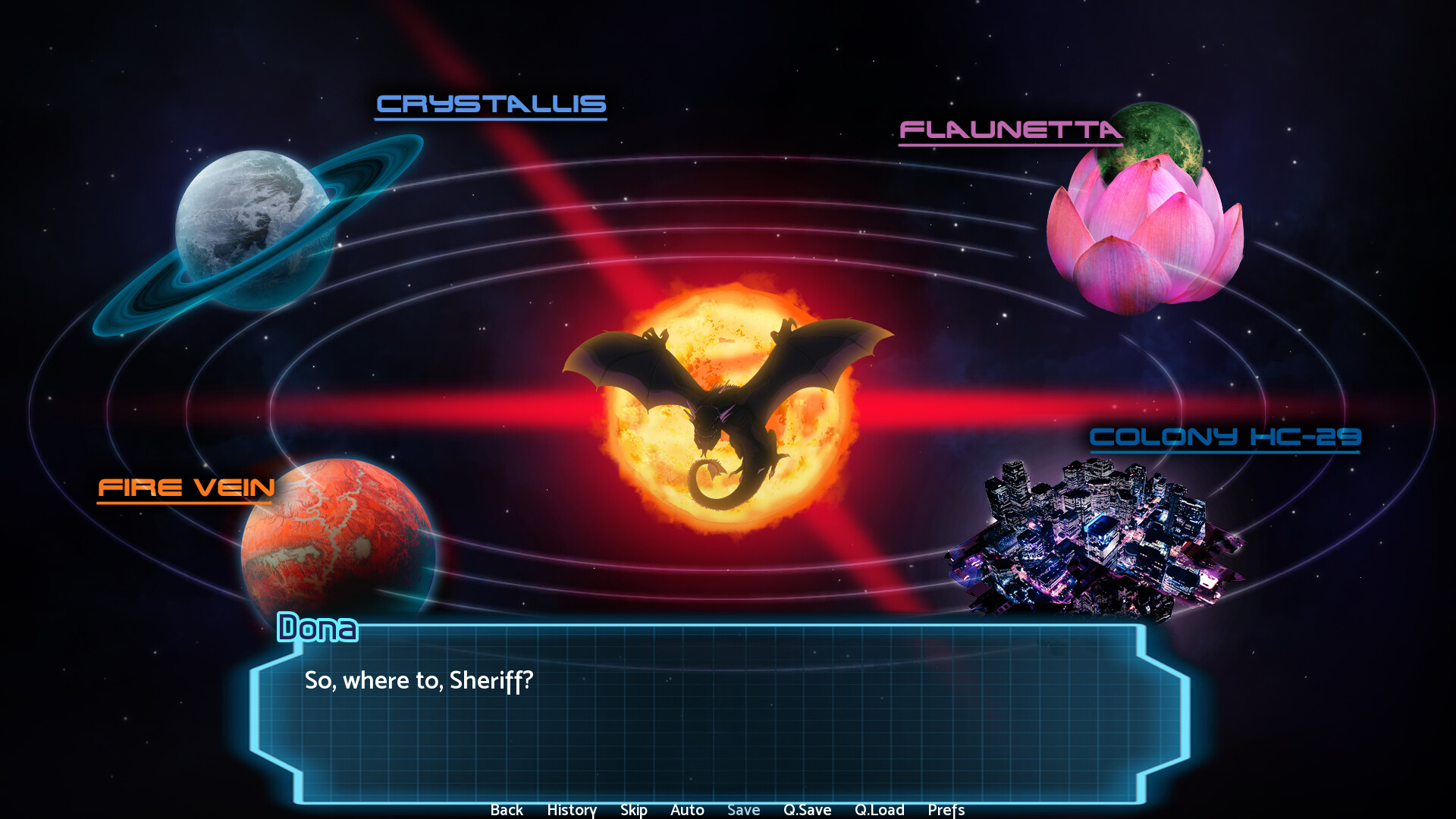 Destiny Worlds - Sci-Fi Visual Novel Demo Screenshot 2