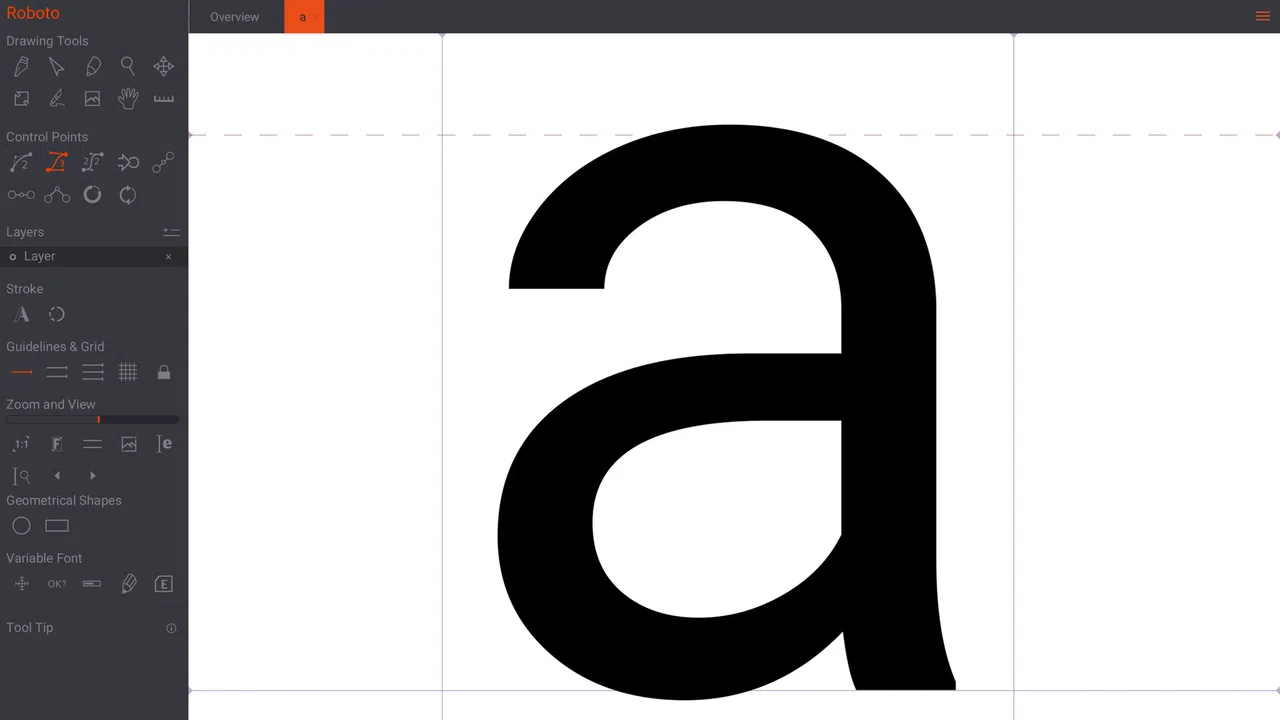 Birdfont Screenshot 1