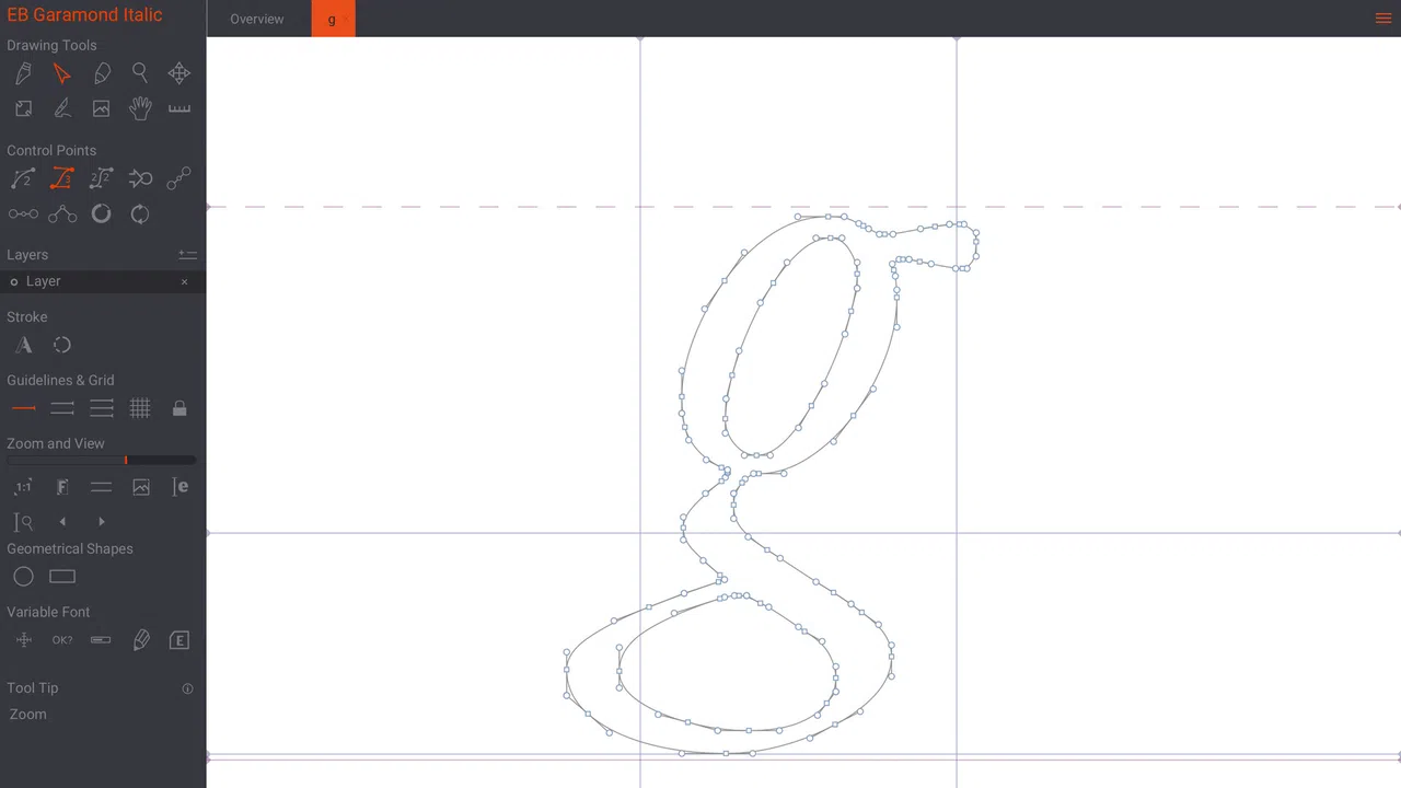 Birdfont Screenshot 2