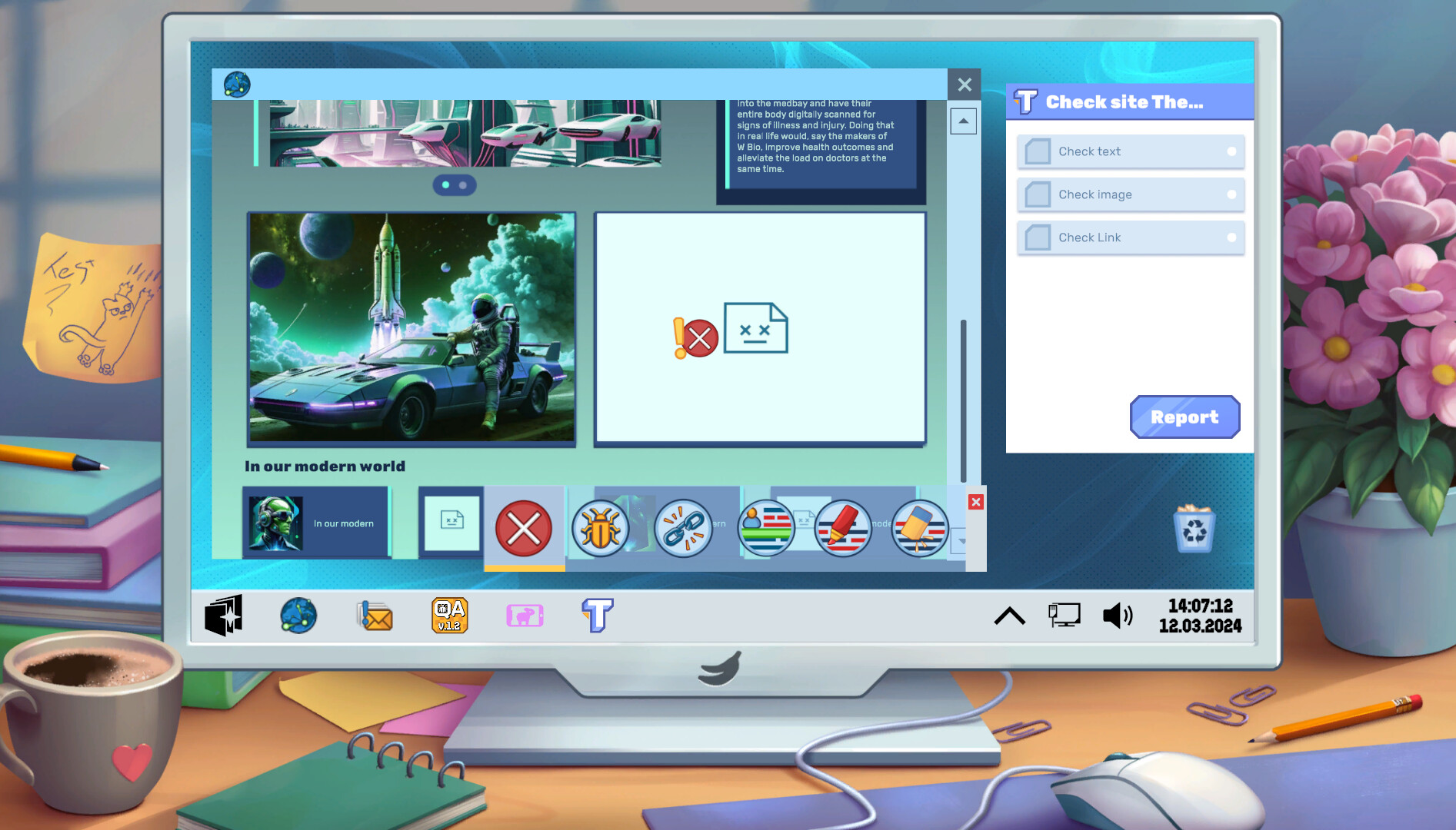 QA Simulator Screenshot 2