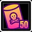 Wasted waste icon