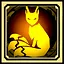 Jade faced fox icon