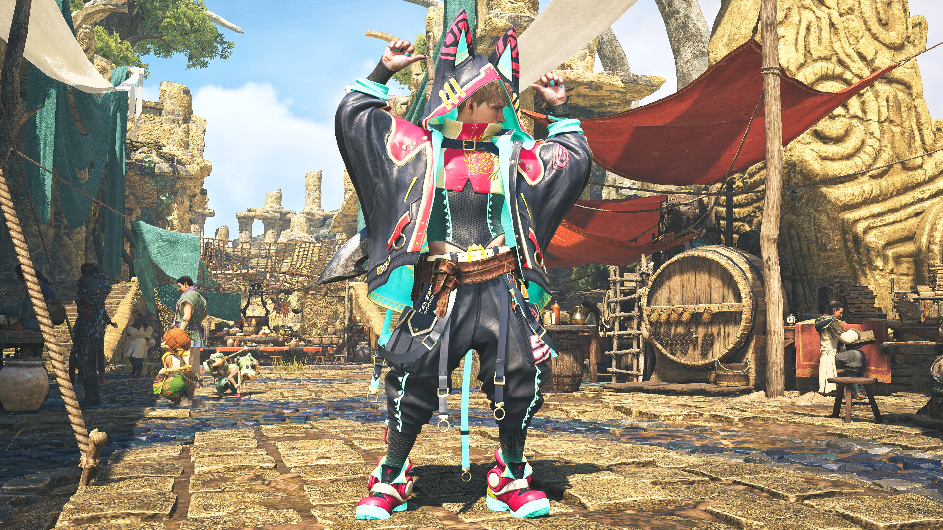 Monster Hunter Wilds - Hunter Layered Armor Set: Cypurrpunk Screenshot 0