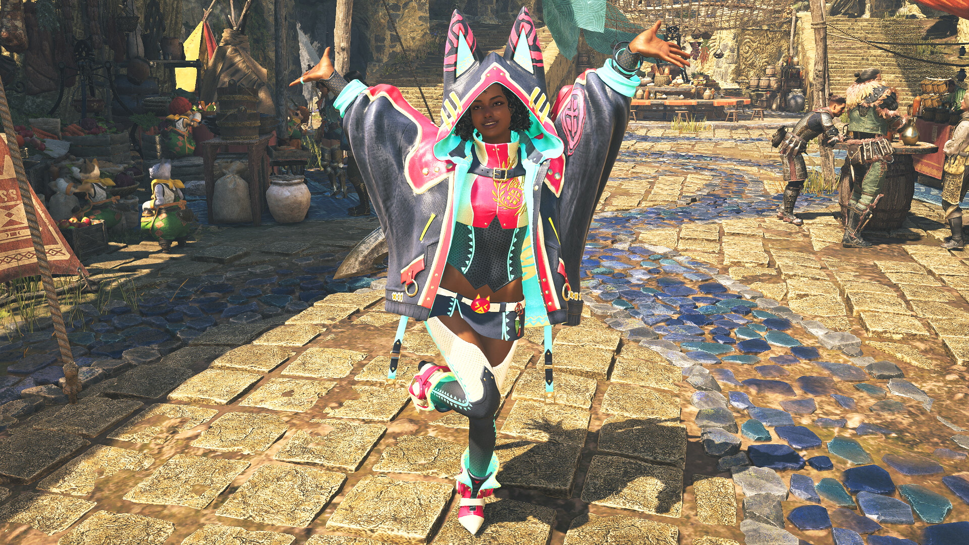 Monster Hunter Wilds - Hunter Layered Armor Set: Cypurrpunk Screenshot 1