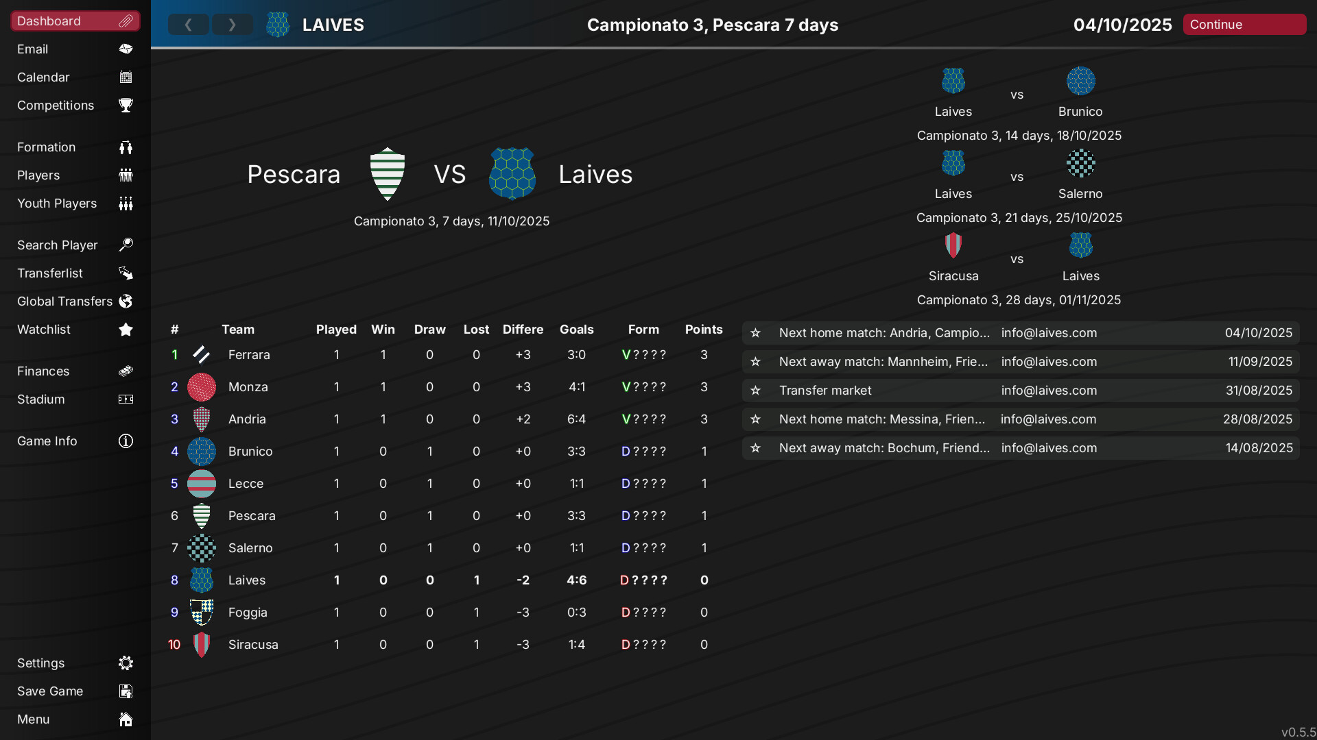 99Managers Futsal Edition Screenshot 5
