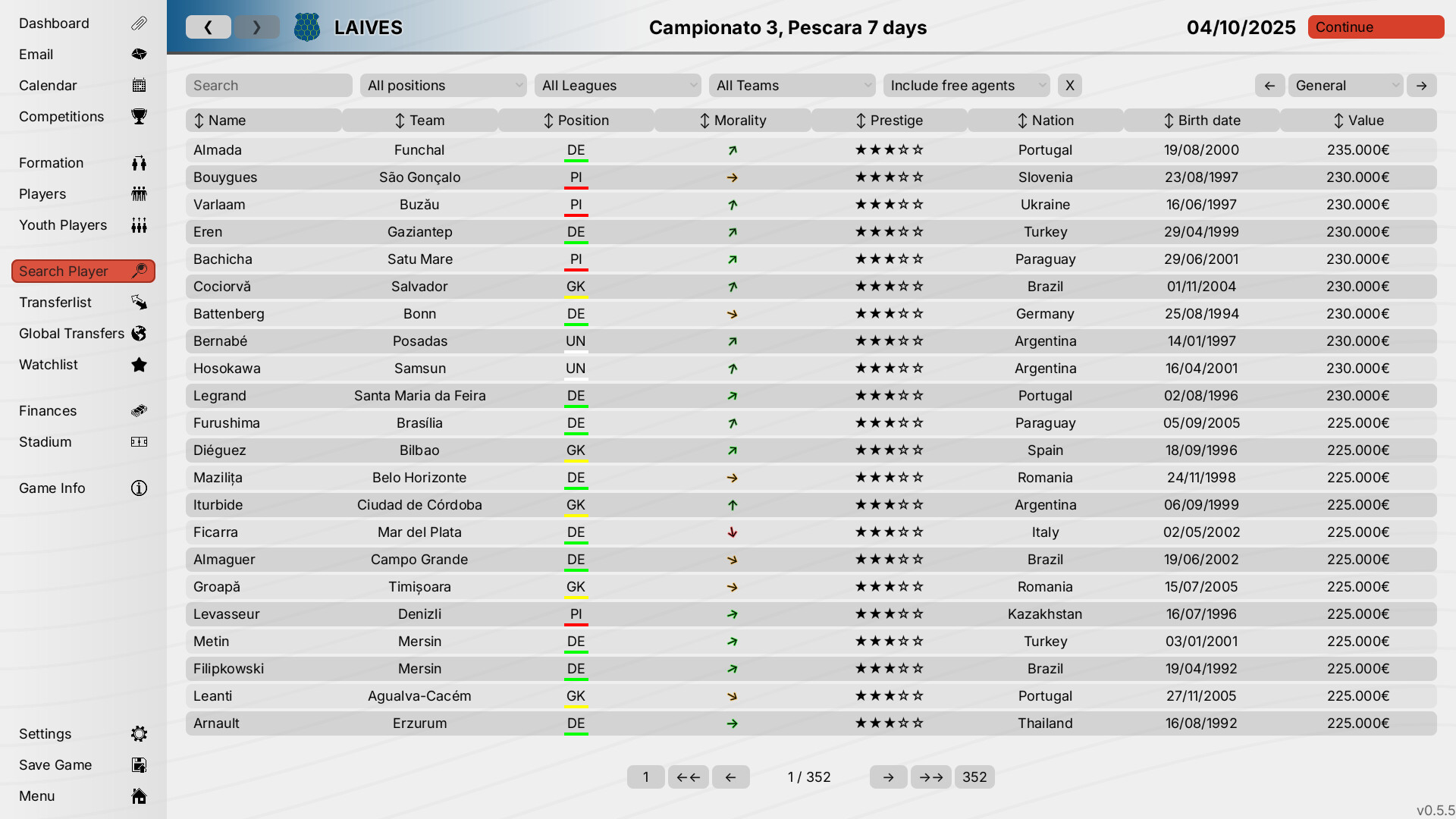 99Managers Futsal Edition Screenshot 7