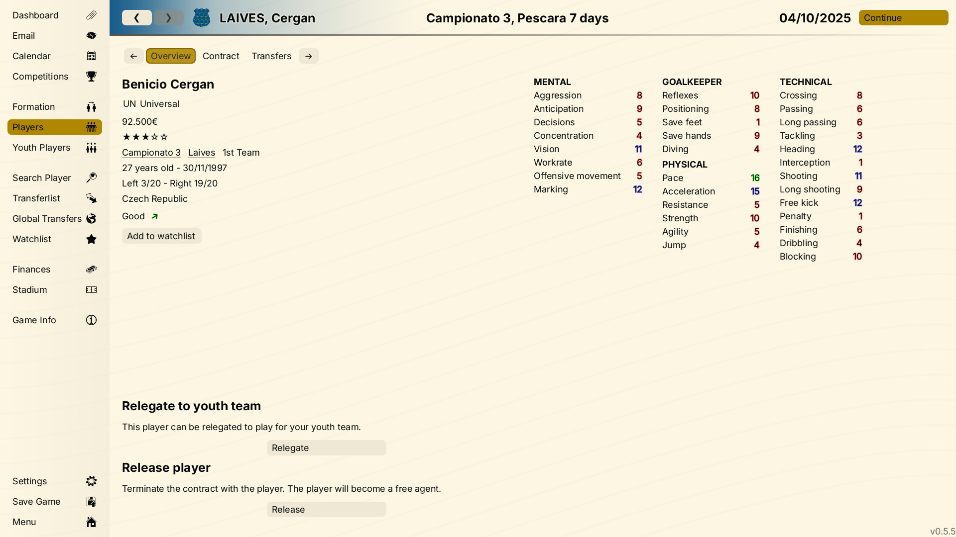 99Managers Futsal Edition Screenshot 3