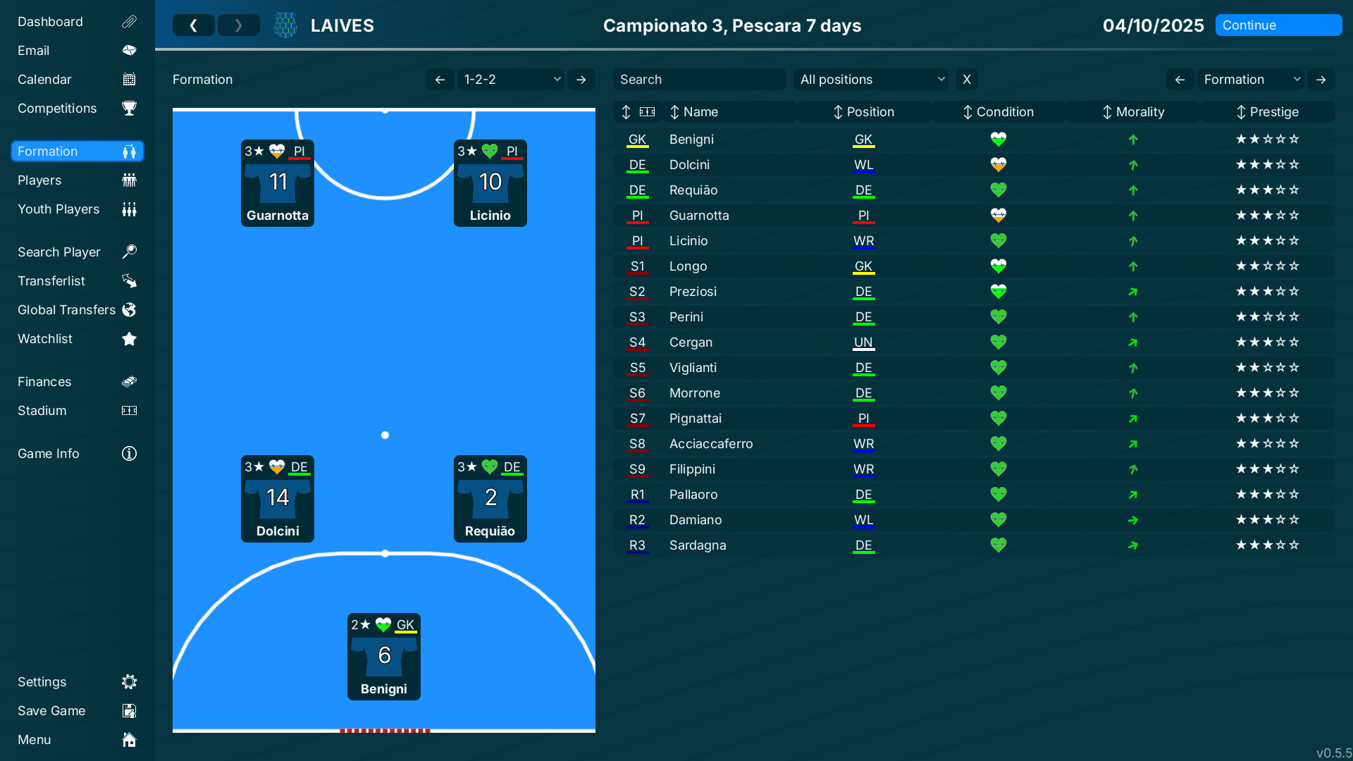 99Managers Futsal Edition Screenshot 1
