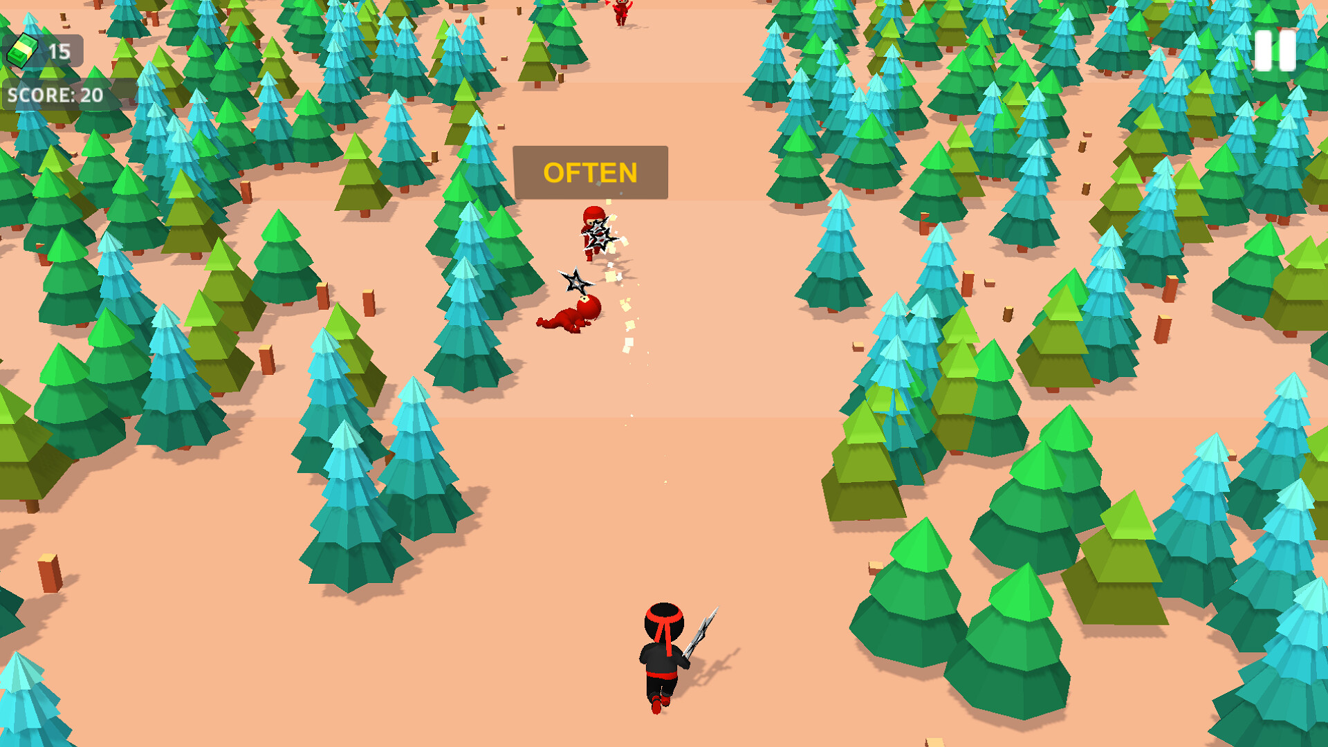 Ninja Run 3D - Typing Game Screenshot 3