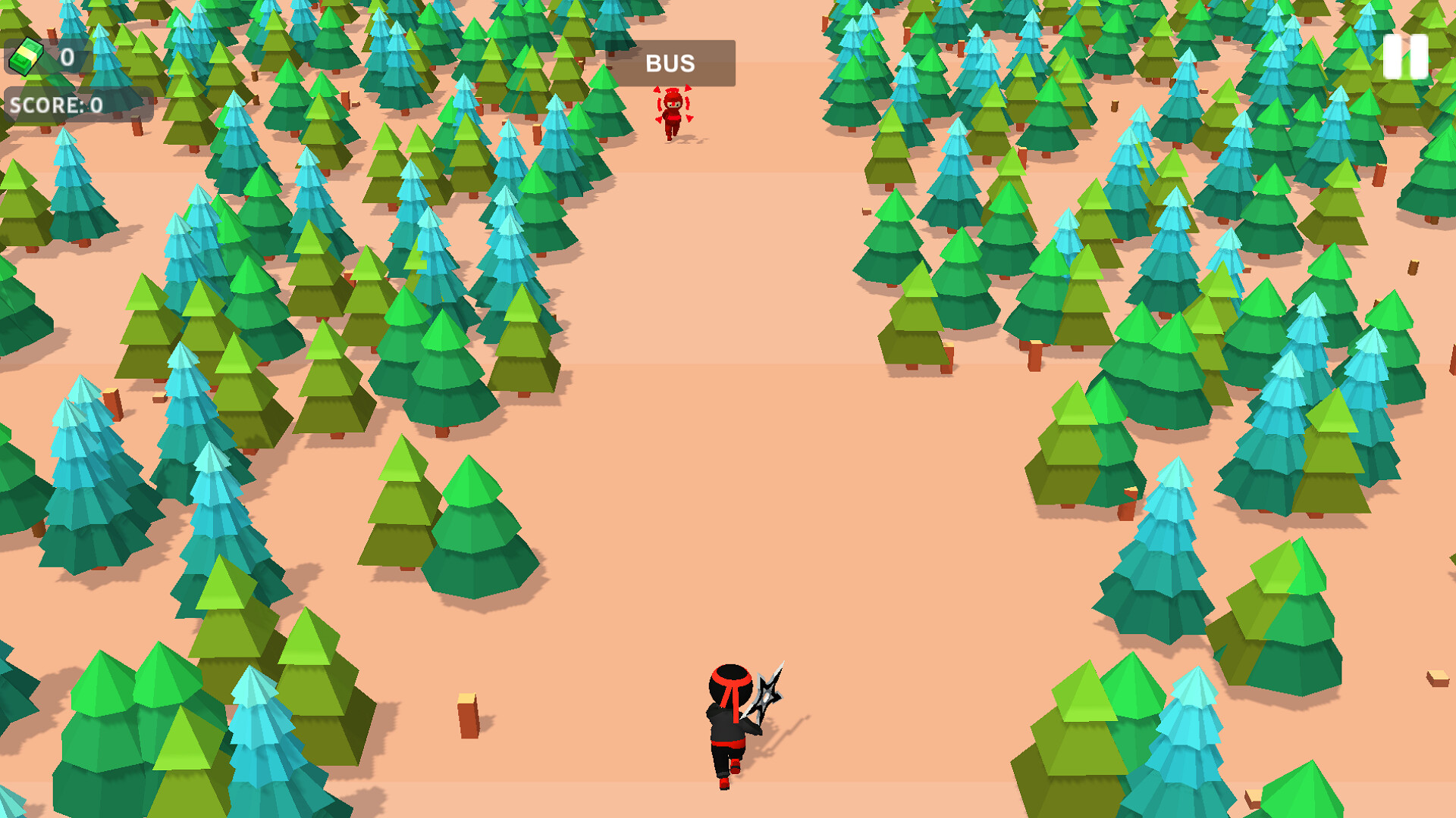 Ninja Run 3D - Typing Game Screenshot 2