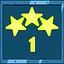 First 3 Star Completed icon
