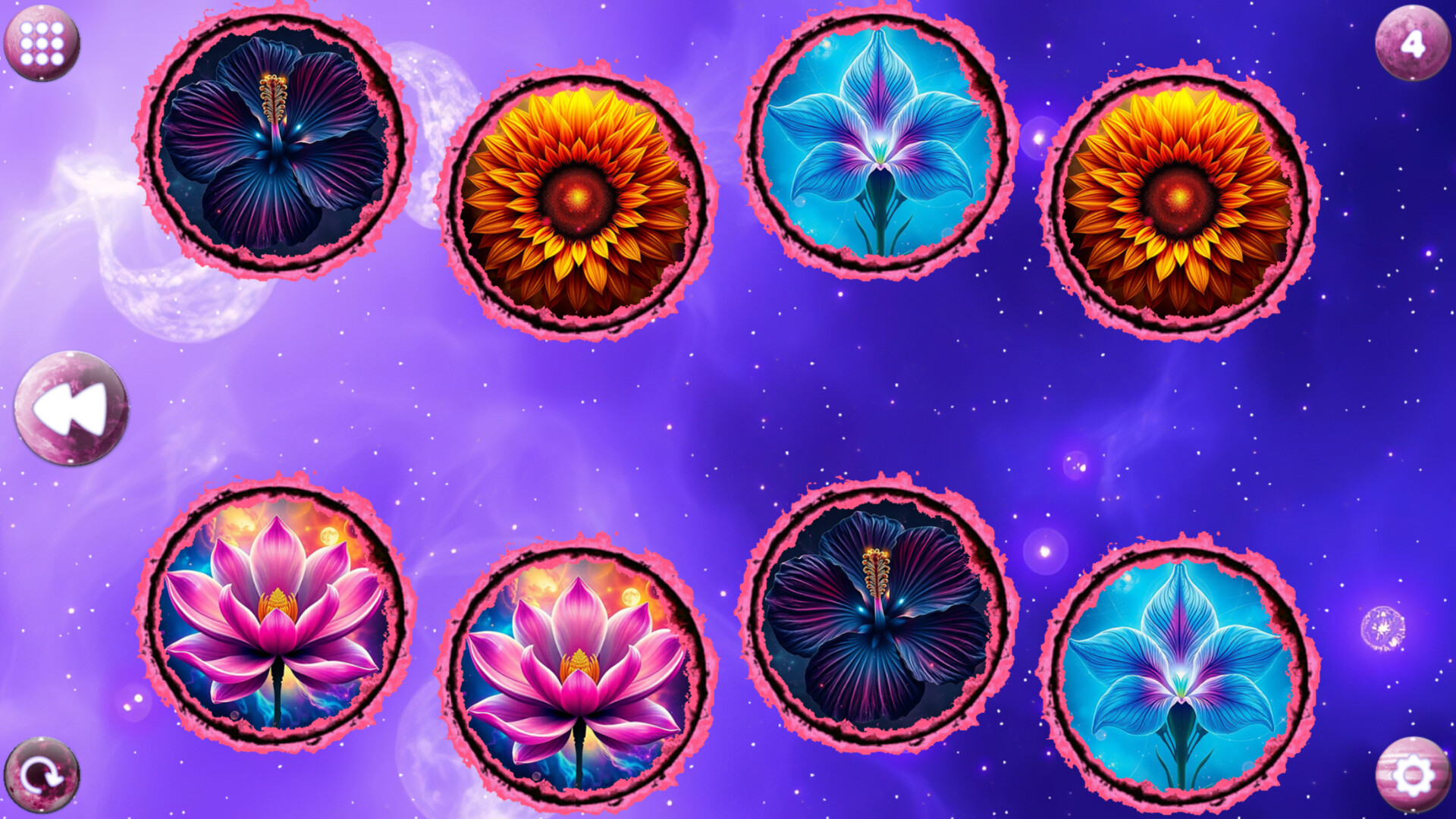 Space Memory: Flowers Screenshot 2