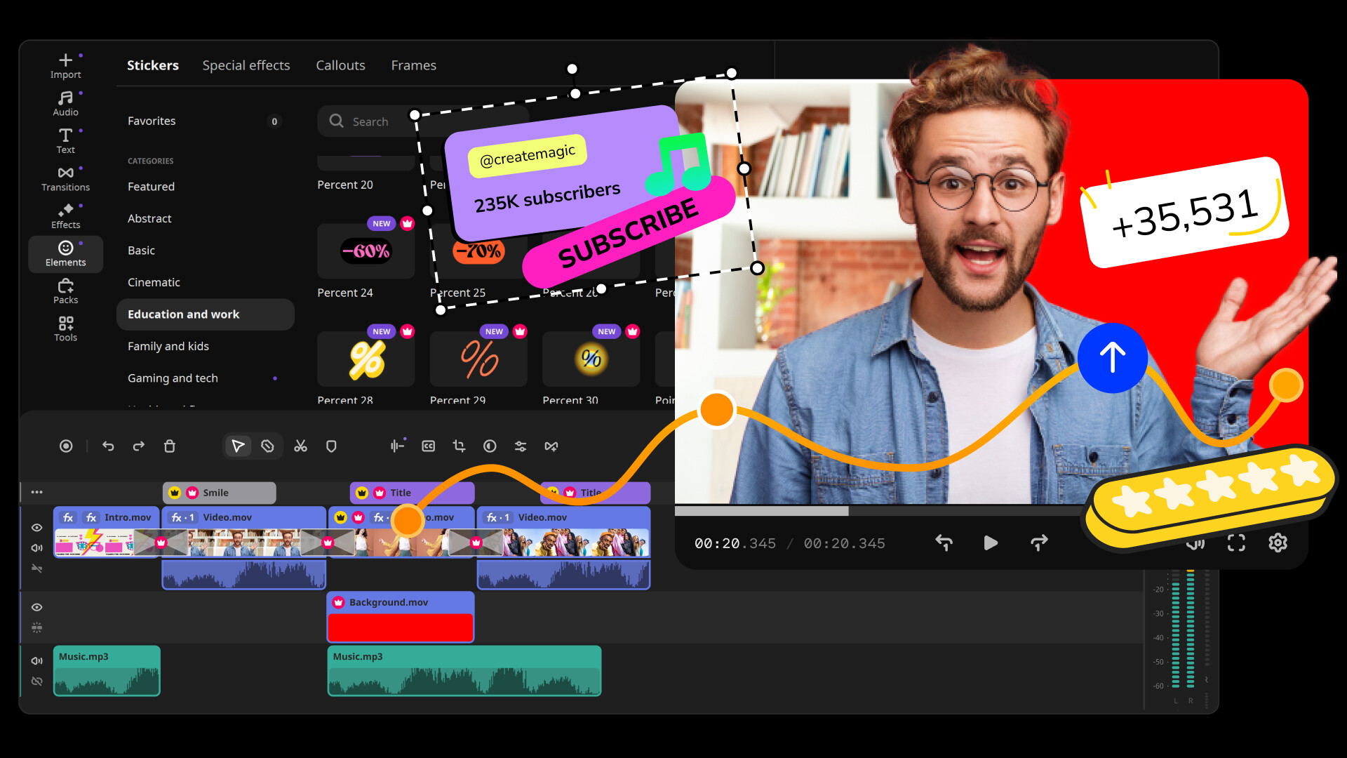 Movavi Video Editor 2026 Screenshot 0
