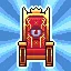 Grumpy chair icon