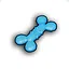 Blue teether icon
